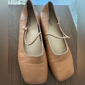 SZ 11-11 1/2 Empress square toe Mary Jane ballerina shoes
